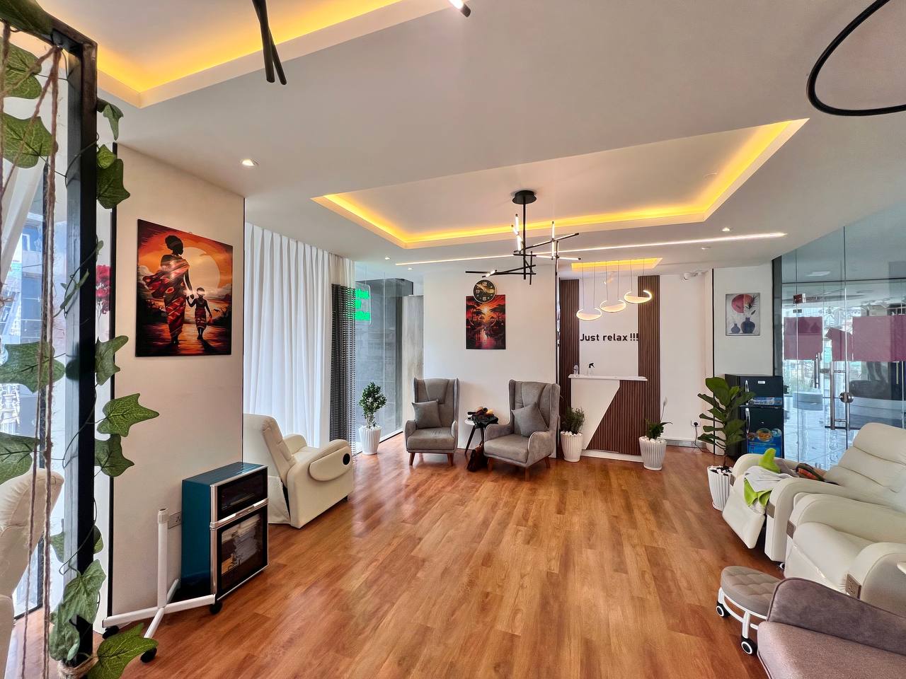 Reflexology massage session